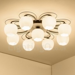 Designer Touch Decorative 9 Light Rustic Lodge Integrated Chandelier