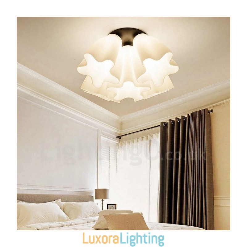 Designer Touch Decorative 5 Light Rustic Lodge Integrated Chandelier