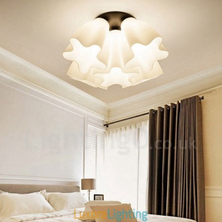 Designer Touch Decorative 5 Light Rustic Lodge Integrated Chandelier