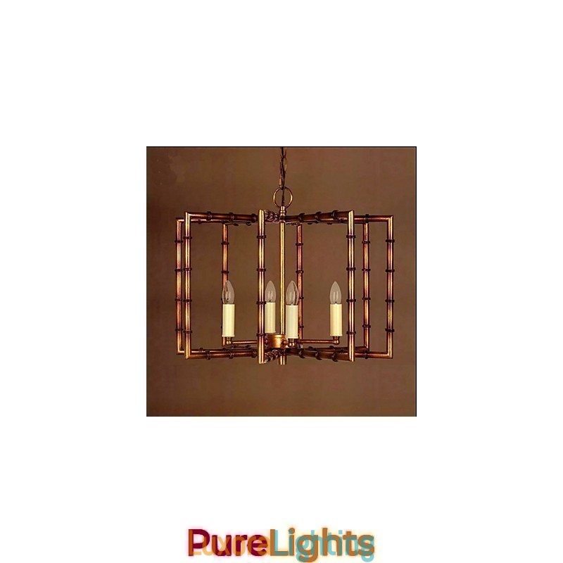 Designer Touch Decorative American Country Simple Antique Copper Iron Chandelier Chandelier Creative