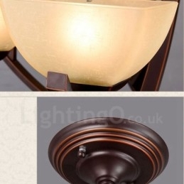 Designer Touch Decorative 6 Light Rustic Lodge Integrated Metal Chandelier