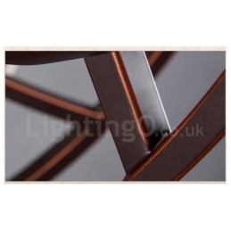 Designer Touch Decorative 8 Light Rustic Lodge Integrated Metal Chandelier