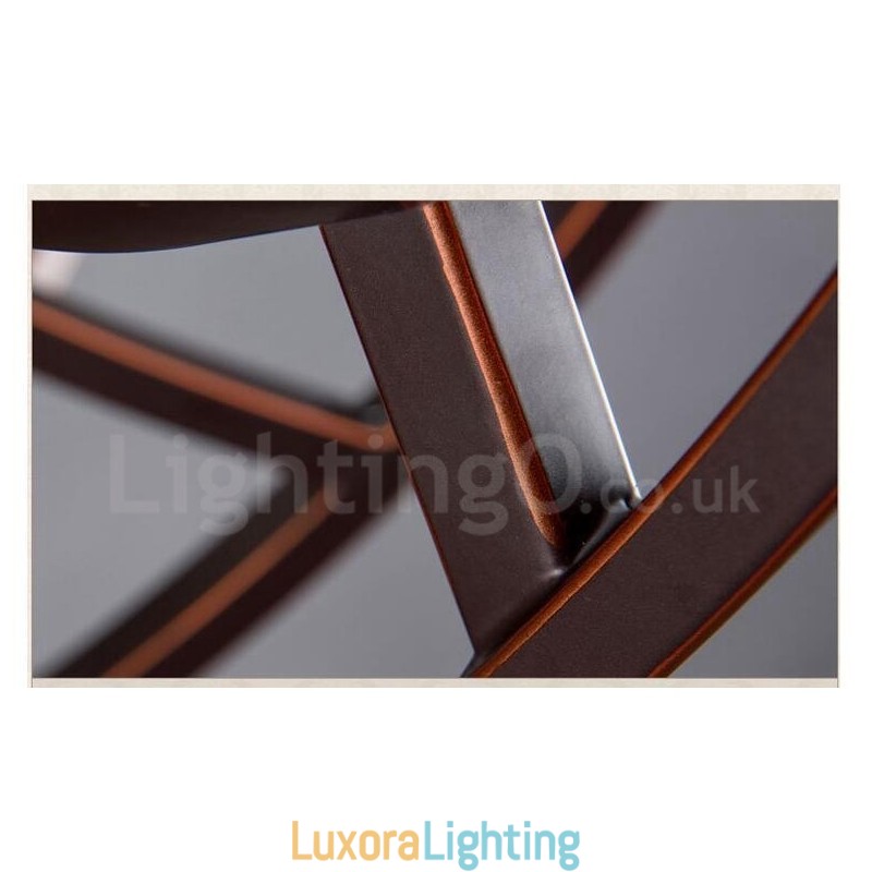 Designer Touch Decorative 8 Light Rustic Lodge Integrated Metal Chandelier