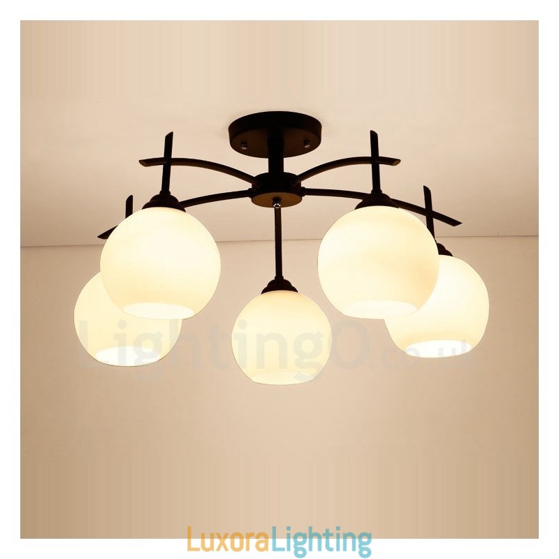 Designer Touch Decorative 5 Light Traditional Classic Integrated Chandelier