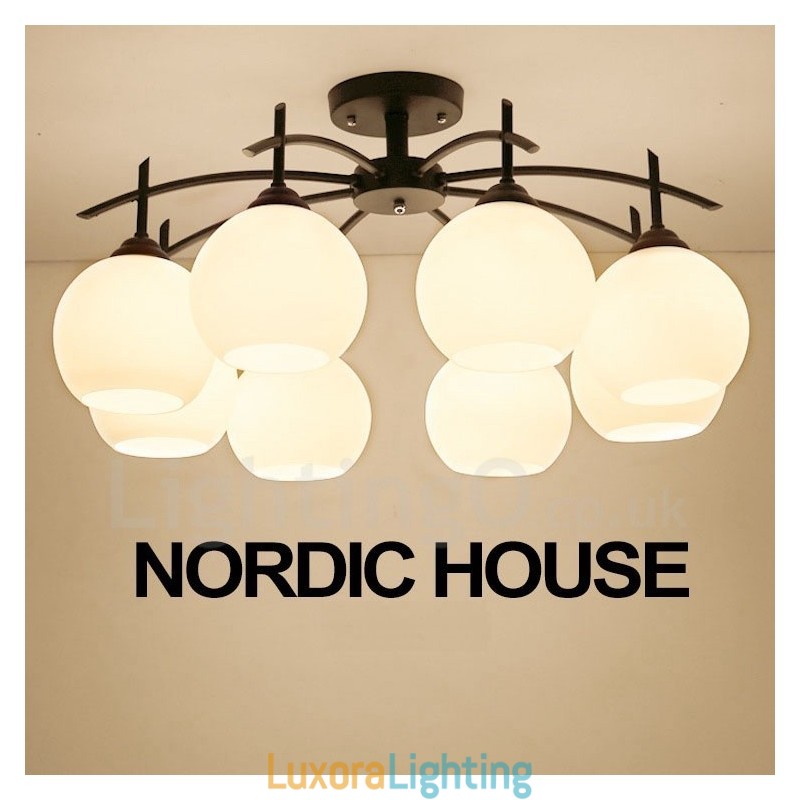 Designer Touch Decorative 8 Light Traditional Classic Integrated Chandelier