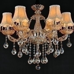 Designer Touch Decorative Chandelier Crystal Traditional Classic Glass 6 Light