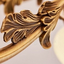 Designer Touch Decorative 8 Light Traditional Classic Integrated Metal Luxury Chandelier