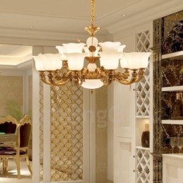 Designer Touch Decorative 15 Light Traditional Classic Integrated Metal Luxury Chandelier