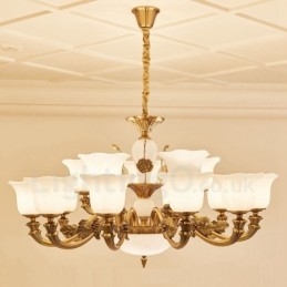 Designer Touch Decorative 15 Light Traditional Classic Integrated Metal Luxury Chandelier