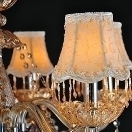 Designer Touch Decorative Chandelier Crystal Traditional Classic Glass 6 Light