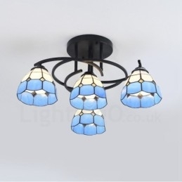 Designer Touch Decorative 4 Light Mediterranean Style Integrated Chandelier