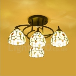 Designer Touch Decorative 4 Light Mediterranean Style Integrated Chandelier
