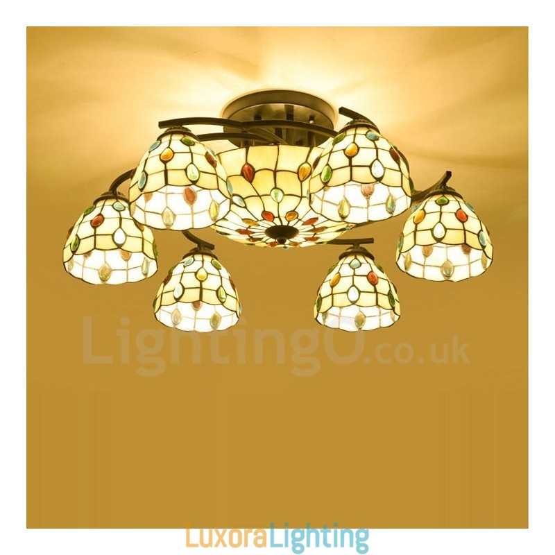 Designer Touch Decorative 9 Light Mediterranean Style Integrated Chandelier
