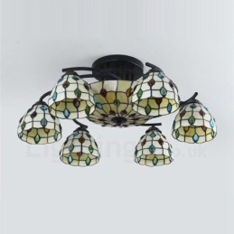 Designer Touch Decorative 9 Light Mediterranean Style Integrated Chandelier