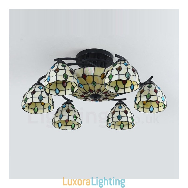 Designer Touch Decorative 9 Light Mediterranean Style Integrated Chandelier