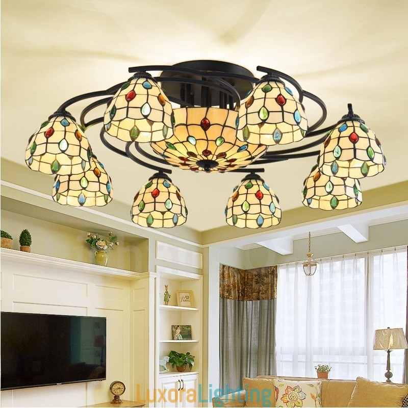 Designer Touch Decorative 11 Light Mediterranean Style Integrated Chandelier