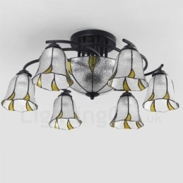 Designer Touch Decorative 9 Light Mediterranean Style Integrated Bath Metal Chandelier