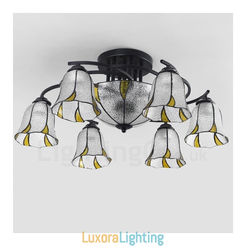 Designer Touch Decorative 9 Light Mediterranean Style Integrated Bath Metal Chandelier