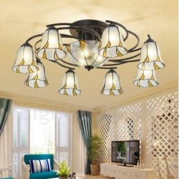 Designer Touch Decorative 11 Light Mediterranean Style Integrated Bath Metal Chandelier