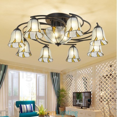 Designer Touch Decorative 11 Light Mediterranean Style Integrated Bath Metal Chandelier