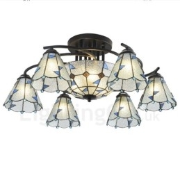 Designer Touch Decorative 9 Light Mediterranean Style Integrated Bath Metal Chandelier
