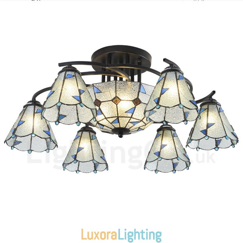 Designer Touch Decorative 9 Light Mediterranean Style Integrated Bath Metal Chandelier