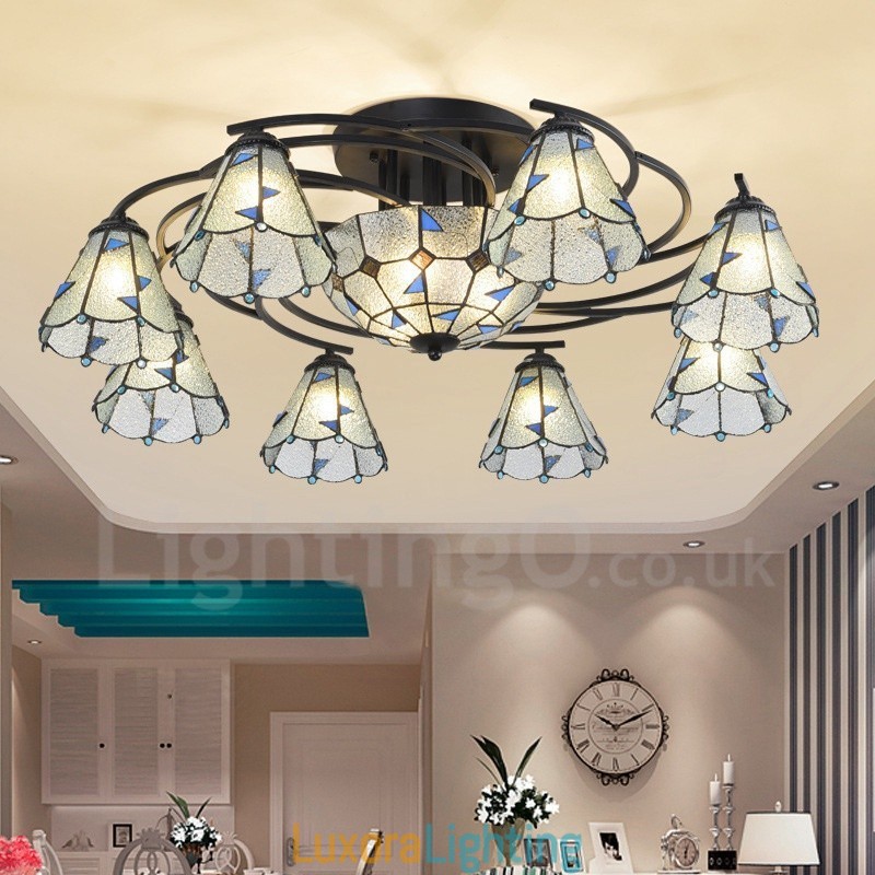 Designer Touch Decorative 11 Light Mediterranean Style Integrated Bath Metal Chandelier