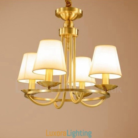 Designer Touch Decorative 4 Light Rustic Lodge Integrated Metal Copper Chandelier