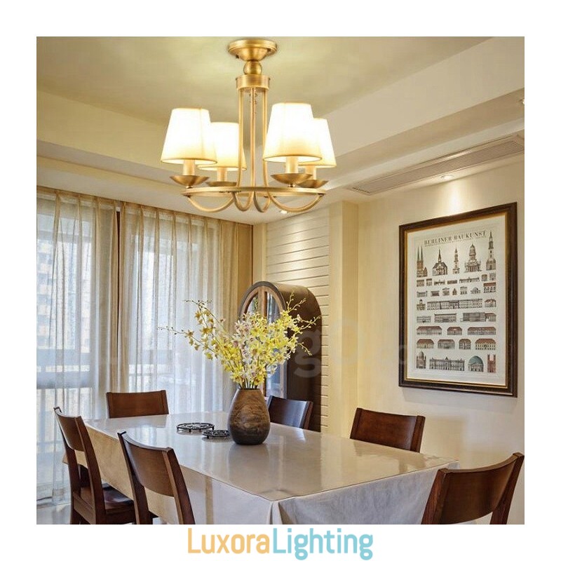 Designer Touch Decorative 4 Light Rustic Lodge Integrated Metal Copper Chandelier