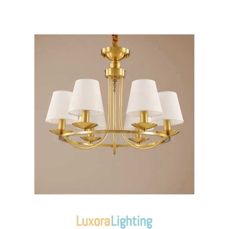 Designer Touch Decorative 6 Light Rustic Lodge Integrated Metal Copper Chandelier