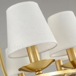 Designer Touch Decorative 6 Light Rustic Lodge Integrated Metal Copper Chandelier