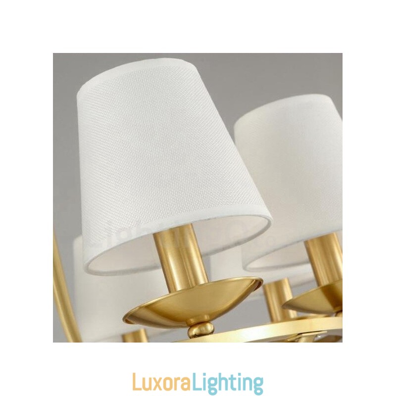 Designer Touch Decorative Brass 8 Light Rustic Lodge Integrated Metal Copper Chandelier