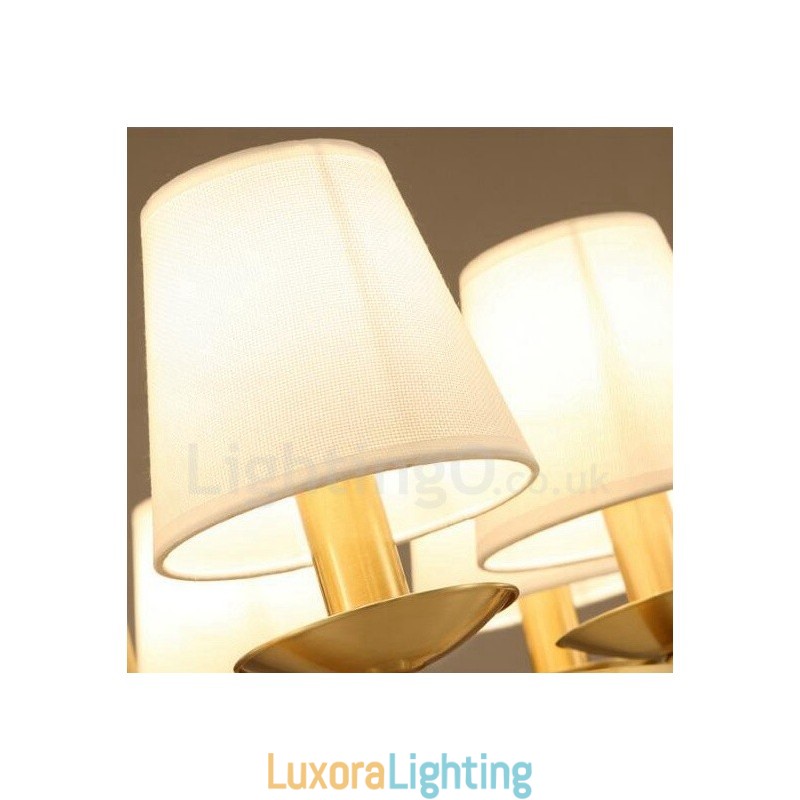 Designer Touch Decorative Brass 8 Light Rustic Lodge Integrated Metal Copper Chandelier