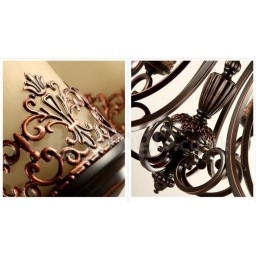 Designer Touch Decorative 3 Light Rustic Lodge Integrated Metal Chandelier