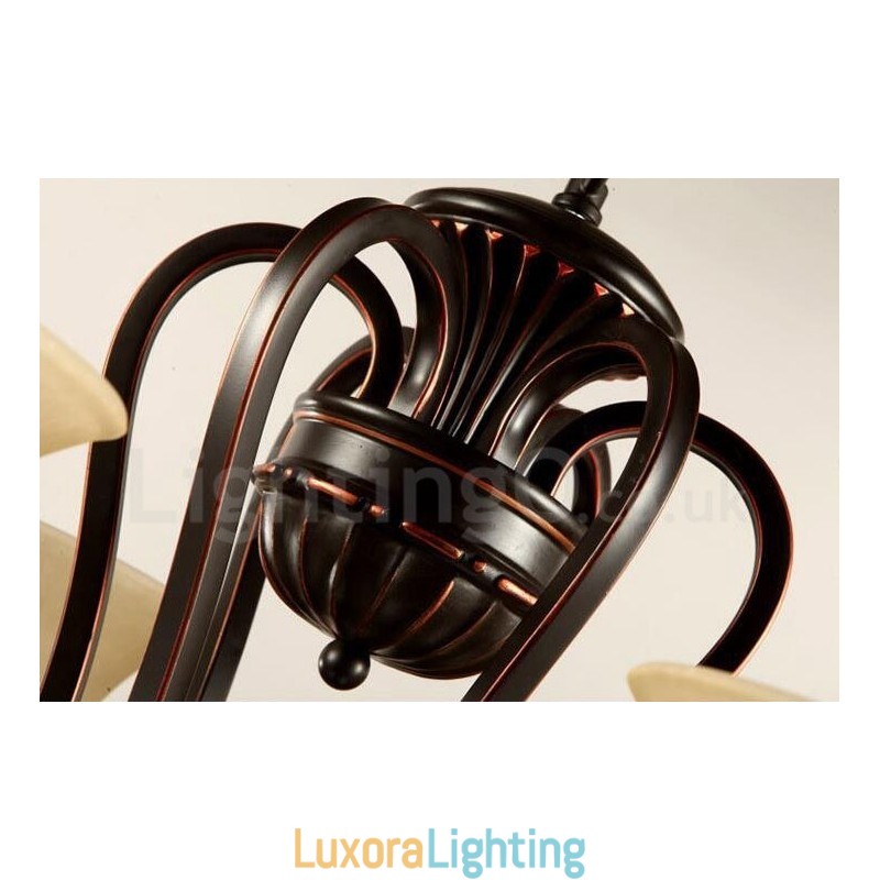 Designer Touch Decorative 12 Light Rustic Lodge Integrated Metal Chandelier