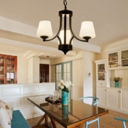 Designer Touch Decorative 3 Light Rustic Lodge Integrated Metal Chandelier