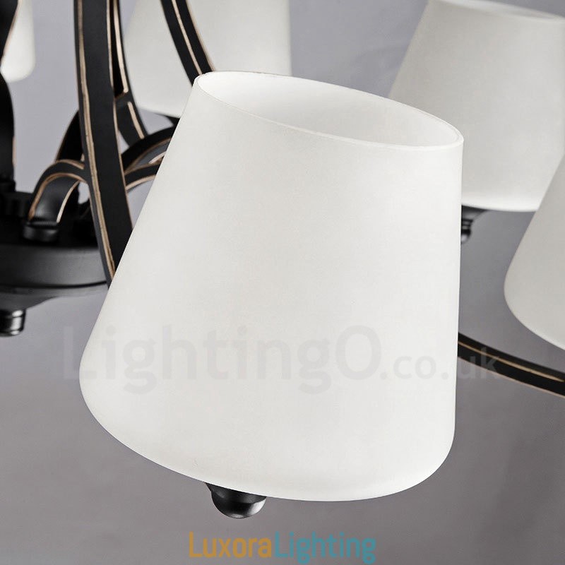 Designer Touch Decorative 3 Light Rustic Lodge Integrated Metal Chandelier