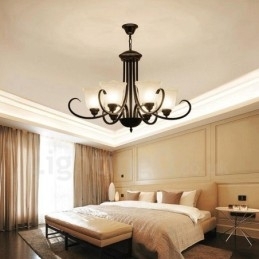 Designer Touch Decorative 6 Light Rustic Lodge Integrated Metal Chandelier