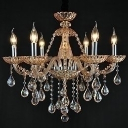 Designer Touch Decorative Chandelier Crystal Traditional Classic Glass 6 Light