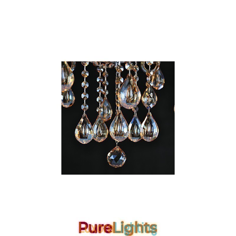Designer Touch Decorative Chandelier Crystal Traditional Classic Glass 6 Light