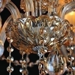 Designer Touch Decorative Chandelier Crystal Traditional Classic Glass 6 Light