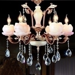 Designer Touch Decorative European Style Luxury Zinc Alloy Jade Crystal Pendant