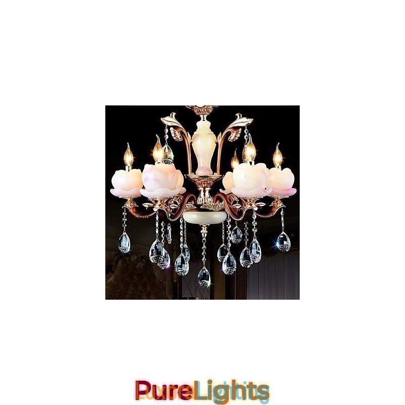 Designer Touch Decorative European Style Luxury Zinc Alloy Jade Crystal Pendant