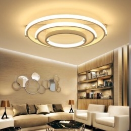 Designer Touch Decorative 3 Rings Modern Contemporary Chandelier