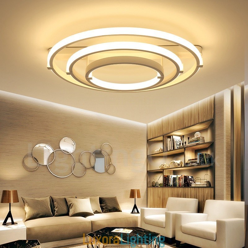 Designer Touch Decorative 3 Rings Modern Contemporary Chandelier
