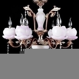 Designer Touch Decorative European Style Luxury Zinc Alloy Jade Crystal Pendant