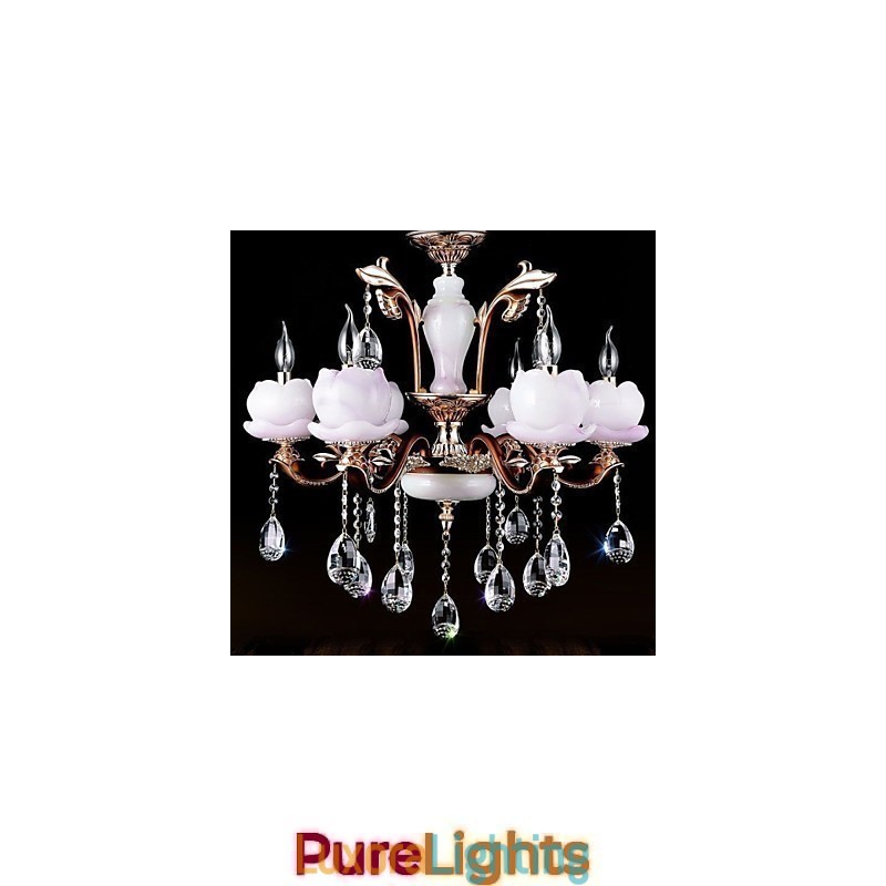 Designer Touch Decorative European Style Luxury Zinc Alloy Jade Crystal Pendant