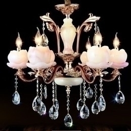 Designer Touch Decorative European Style Luxury Zinc Alloy Jade Crystal Pendant