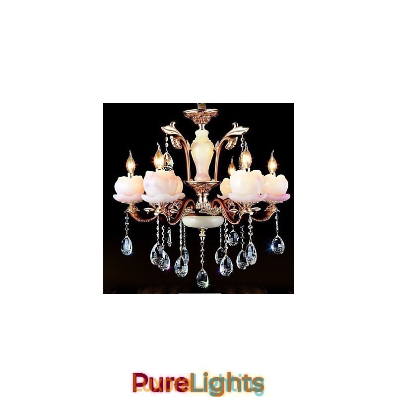 Designer Touch Decorative European Style Luxury Zinc Alloy Jade Crystal Pendant