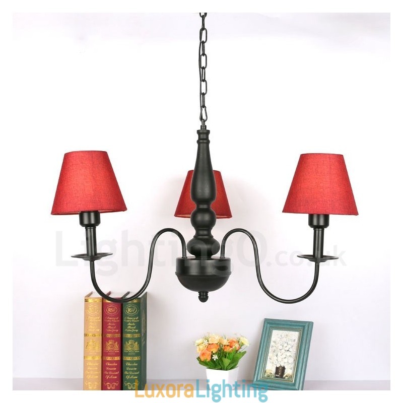 Designer Touch Decorative 3 Light Traditional Classic Integrated Metal Chandelier